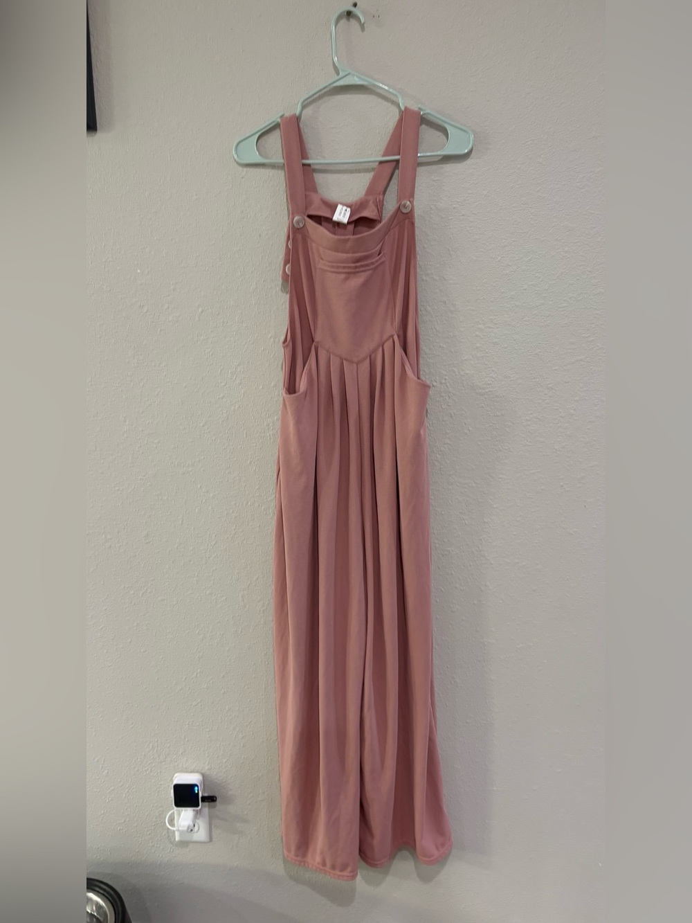 HALARA Dusty Rose Pinafore Maxi Dress